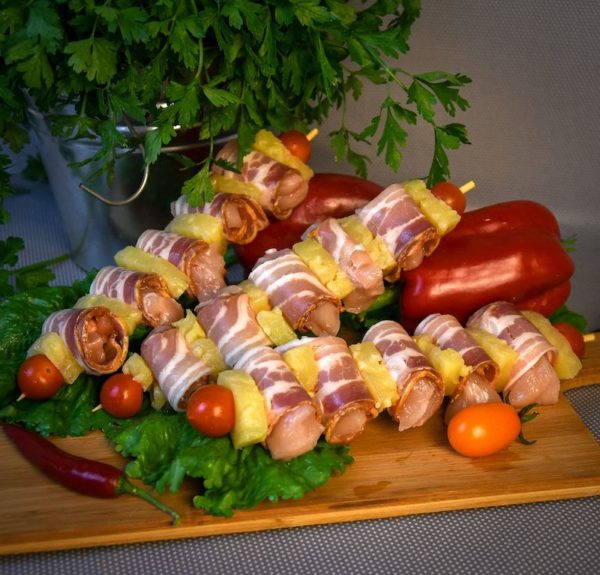 Espetadas De Frango C/ Bacon