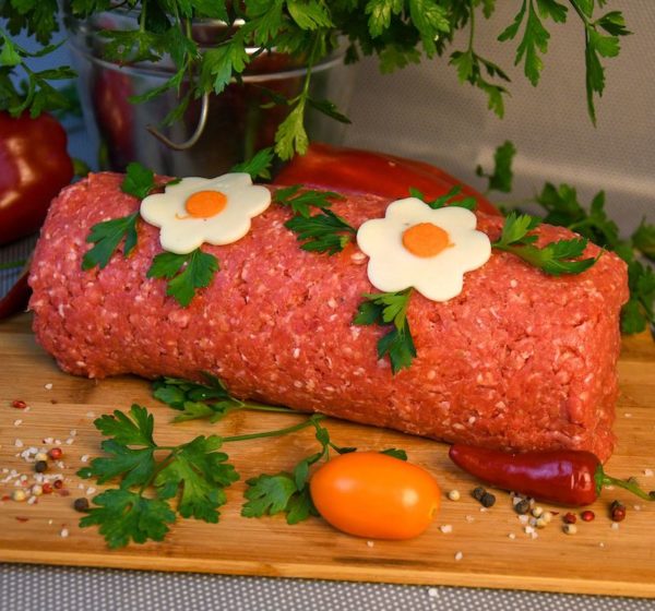 Rolo De Carne Picada Queijo/Fiambre