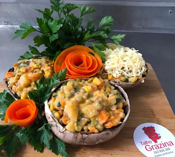 Cogumelo Recheado c/ Vegetais